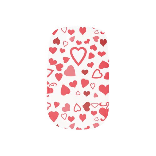 Valentines Hearts Nail Art