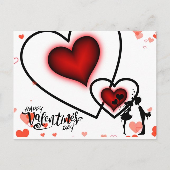 Valentine's Hello Postcard (Front)