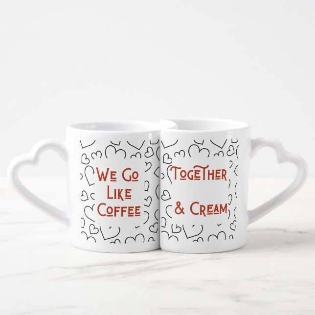 Valentines His and Her Mugs (Front Nesting)