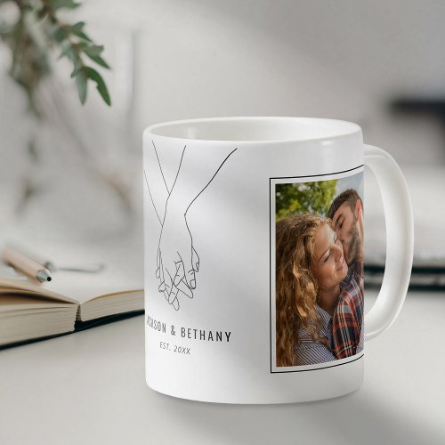 Valentines Holding Hands Photo Coffee Mug