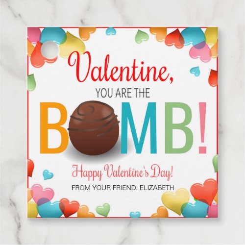 Valentines Hot Cocoa Bomb Gift Tag
