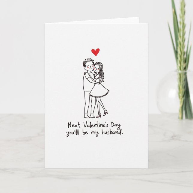 Valentines Husband Proposal Card (Front)
