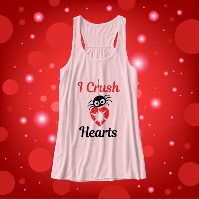 Valentine's I Crush Hearts cute spider | Tank Top (Creator Uploaded)