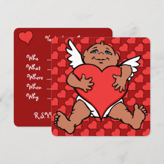 Valentine's Invitations Cupid Cards Custom