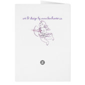 Valentine's Invitations Personalized Cupid Cards (Back)