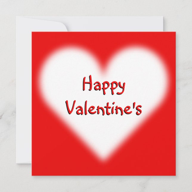 Valentine's Invitations Personalized Love Cards (Front)
