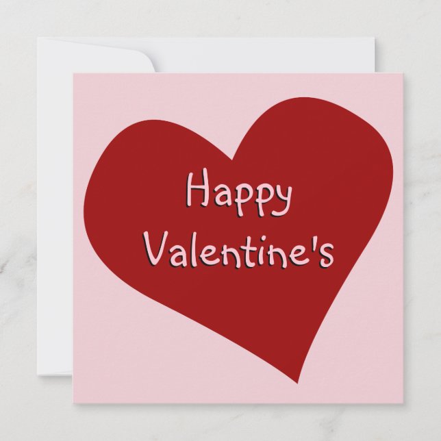 Valentine's Invitations Personalized Love Cards (Front)