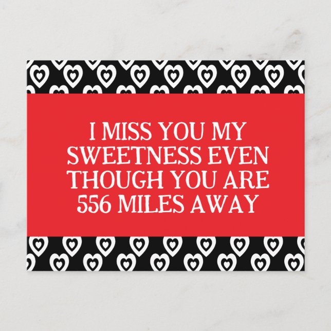 Valentines Jail Prison Long Distance Hearts  Holiday Postcard (Front)