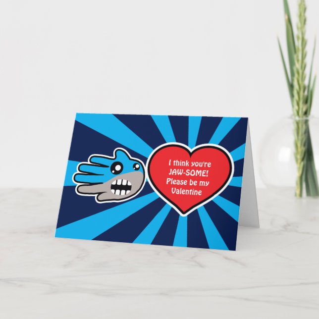Valentine's Jawsome Shark card (Front)