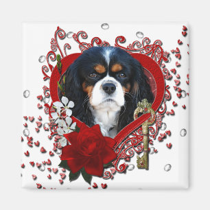 Valentines - Key to My Heart - Cavalier - Dark Magnet