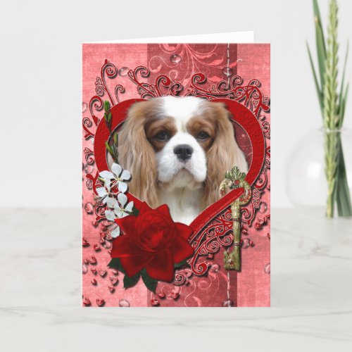 Valentines _ Key to My Heart _ Cavalier _ Light Holiday Card