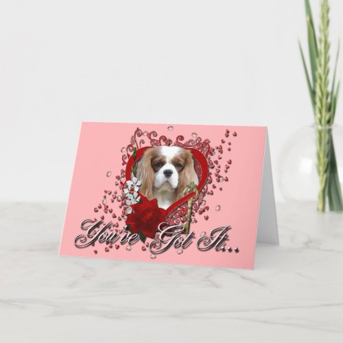 Valentines _ Key to My Heart _ Cavalier _ Light Holiday Card