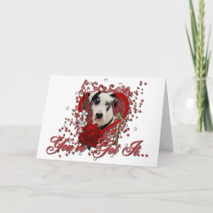 Valentines - Key to My Heart -Great Dane Harlequin Holiday Card