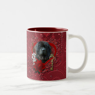 Valentines - Key to My Heart - Newfoundland Two-Tone Coffee Mug