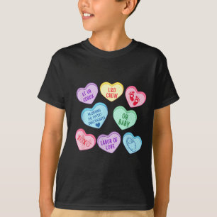 Valentines Labor And Delivery Nurse Heart Candy La T-Shirt