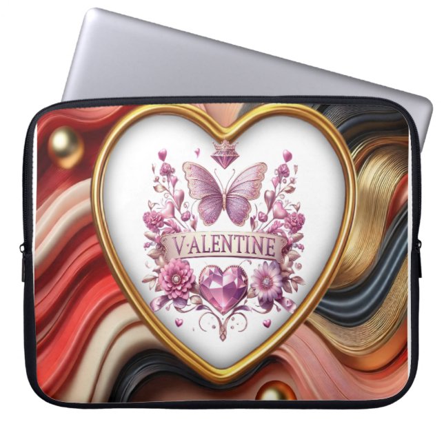 Valentine's  laptop sleeve (Front)