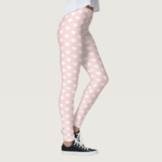 Valentine's Leggings Pink Hearts Leggings