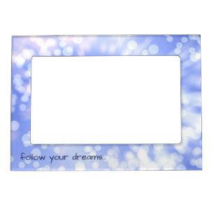 Valentines love bokeh abstract pink texture. magnetic frame