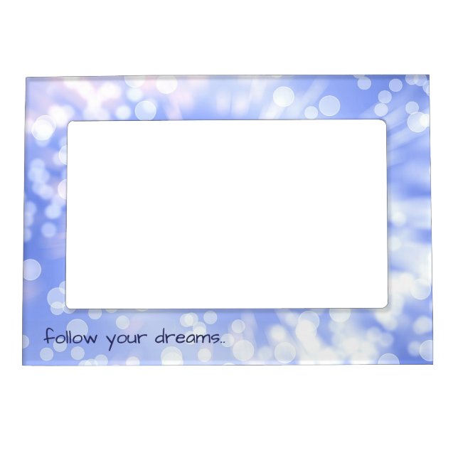 Valentines love bokeh abstract pink texture. magnetic frame (Front)