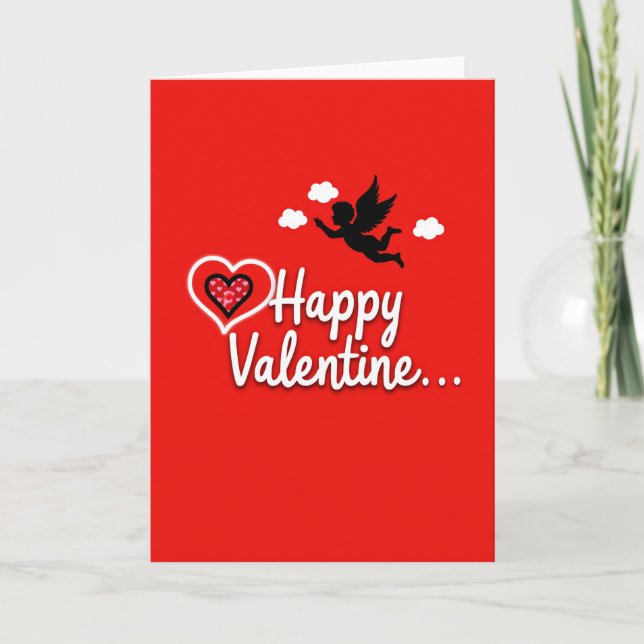 Valentines Love Cupid Card (Front)