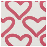 valentine&#39;s love hand-drawn pattern fabric