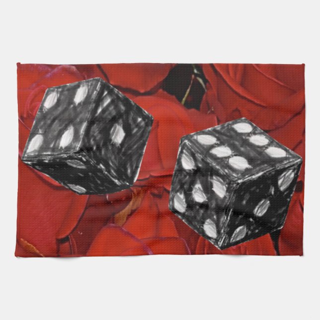 valentines love kitchen hand towel (Horizontal)