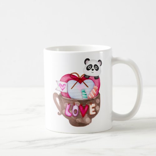 Valentines Love Panda Mug Coffee Mug