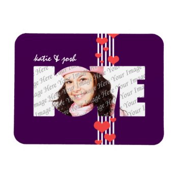 Valentine's Love Personalized Photo Magnet by Joyful_Expressions at Zazzle