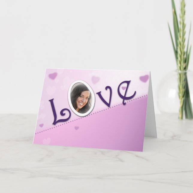 Valentine's Love Photo Card Card (Front)