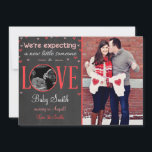 Valentine's Love Pregnancy Ultrasound Announcement<br><div class="desc">♥ An adorable way to announce your pregnancy!</div>