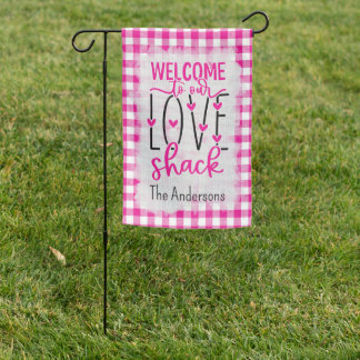 Valentine's Love Shack Garden Flag