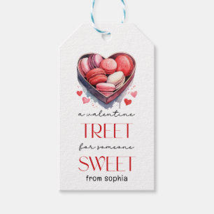 Valentines macarons red pink Tag