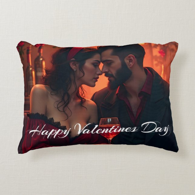 Valentine's Magic with Romantic Togetherness Accent Pillow (Front)