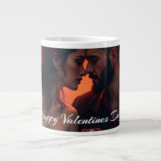 Valentine's Magic with Romantic Togetherness Giant Coffee Mug
