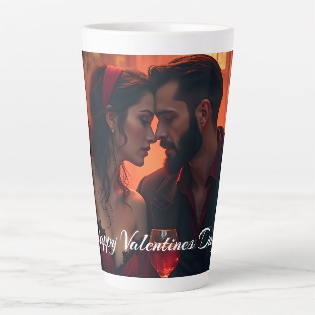 Valentine's Magic with Romantic Togetherness Latte Mug (Front)