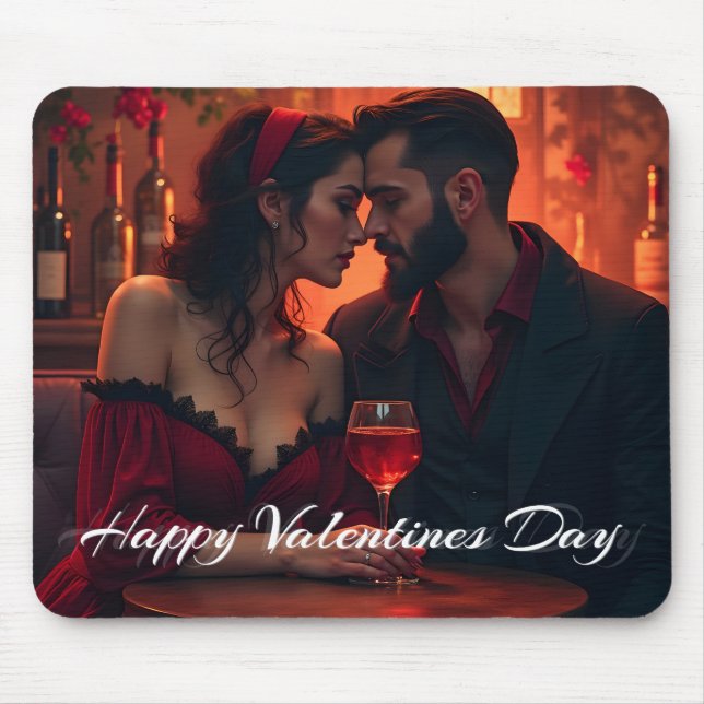 Valentine's Magic with Romantic Togetherness Mouse Pad (Front)