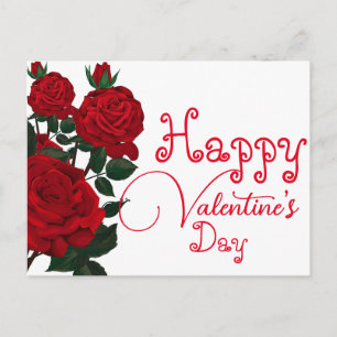 Valentine's massage  holiday postcard