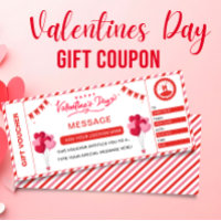 Valentine's Massage Ticket Gift Coupon Voucher,