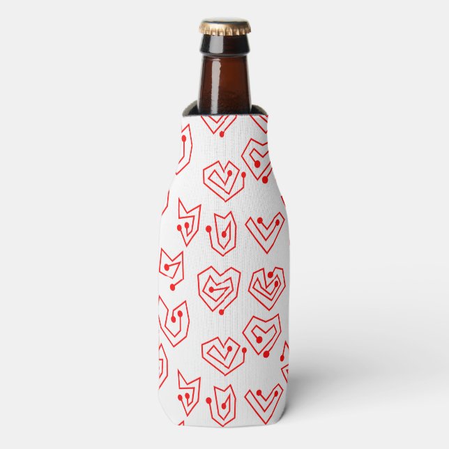 Valentine's Mazes  Bottle Cooler (Bottle Front)