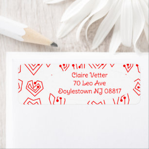 Valentine's Mazes Label