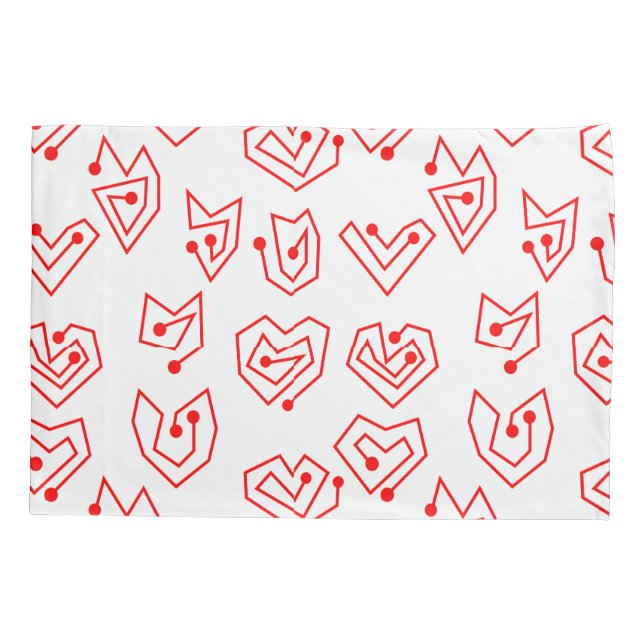 Valentine's Mazes  Pillow Case (Back)