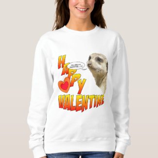 Valentines Meerkat Basic Sweatshirt