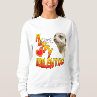 Valentines Meerkat Basic Sweatshirt
