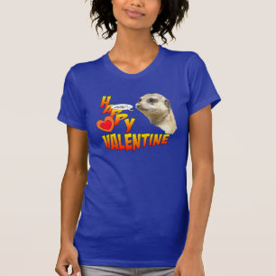 Valentines Meerkat Women's Customizable T-Shirt