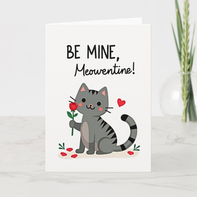 Valentines Meowentine Card (Front)
