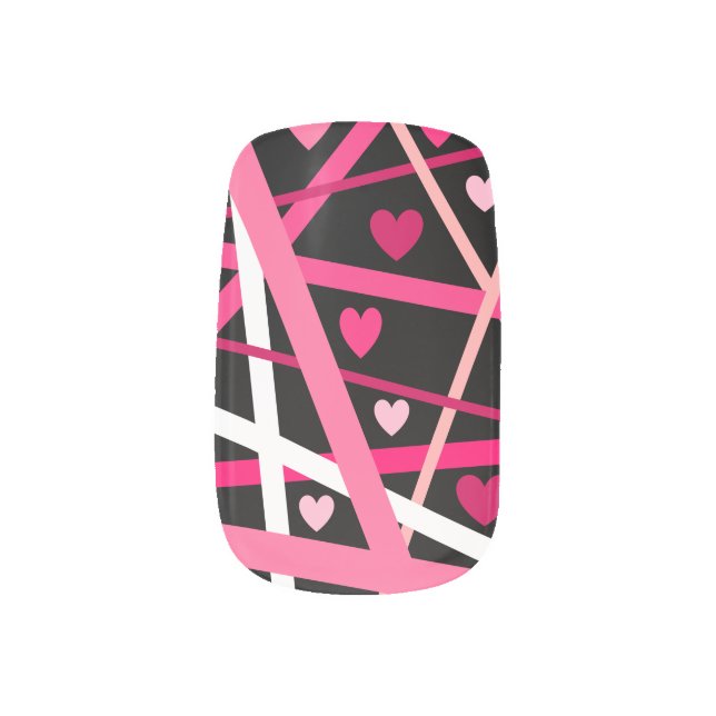 Valentine's  minx nail art (Left Thumb)