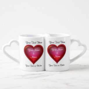 Valentines Mugs for Her and Him PERSONALIZED
