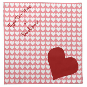 Valentine's Napkins Customized I Love You Napkins