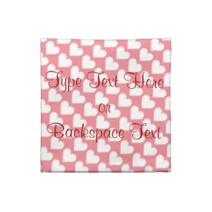 Valentine's Napkins Customized Valentine's Napkins