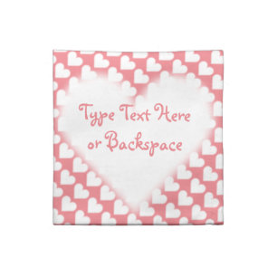 Valentine's Napkins Customized Valentine's Napkins